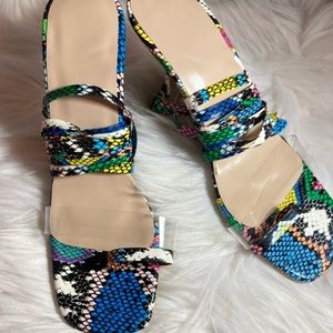 Snake Skin Rainbow Sandals